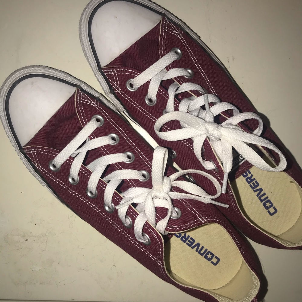 Maroon Converse - image 1